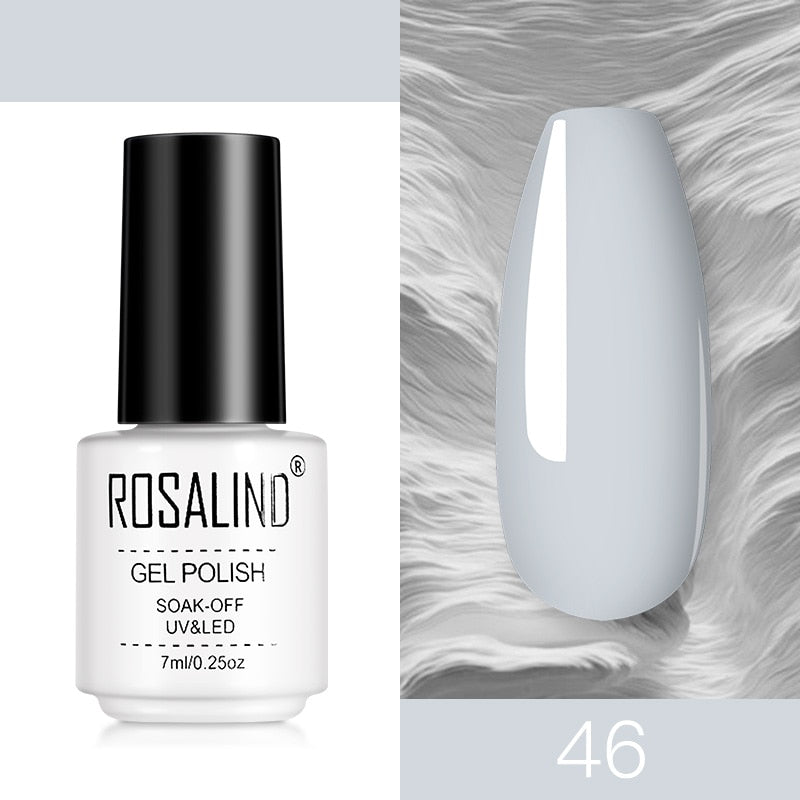 ROSALIND Nail Gel Polish Semi Permanent Polish All For Manicure Nails Art UV Hybrid Varnishes Gellak Base TOP Primer For Nails