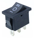 1PCS KCD1 Mini Black 3 Pin / 6 pin On/Off/On Rocker Switch AC 6A/250V10A/125V
