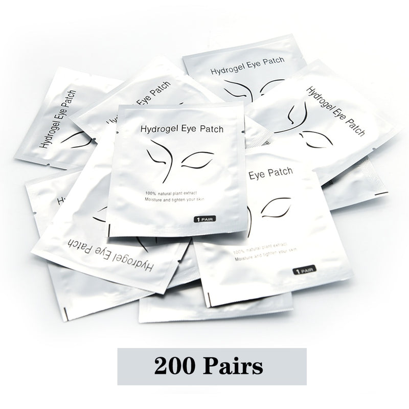 200/400Pairs Hydrogel Patches Eyelash Extension Patch Eyelashes Patch Lash Extension Supplies Under Eye Patches Eye Pads Patch
