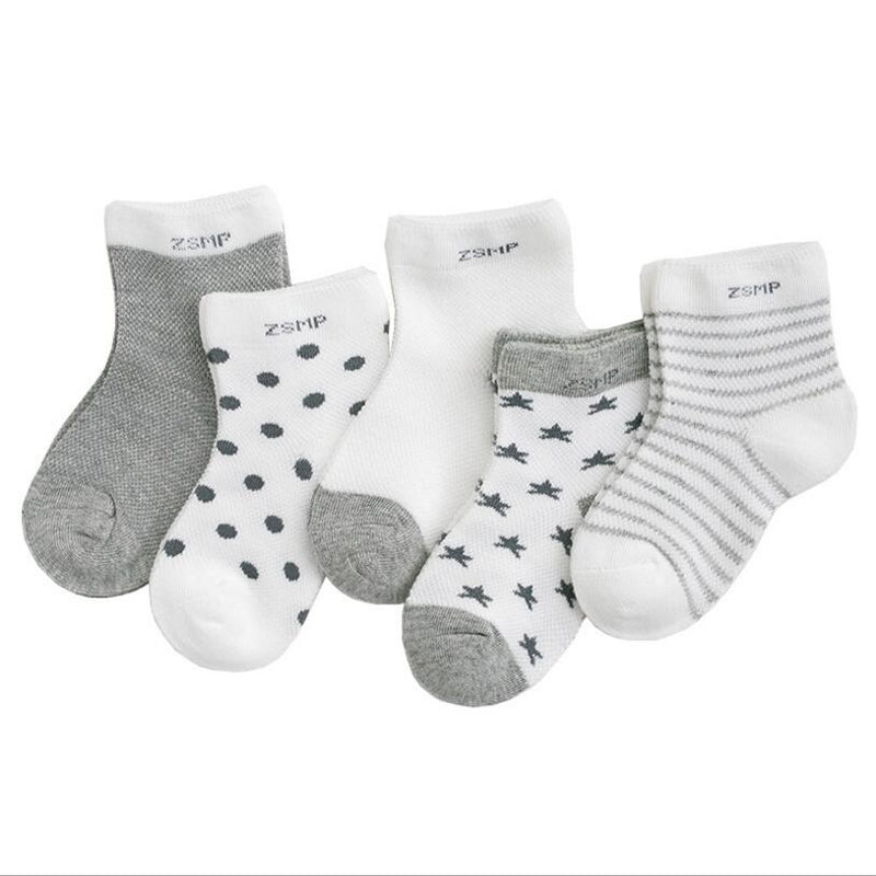 Baby Socks 5Pairs/lot 0-5Y Infant Baby Socks for Girls Cotton Mesh Cute Newborn Boy Toddler Socks Baby Clothes Accessories