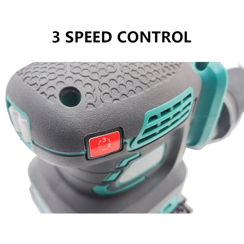 125mm Brushless Random Orbital Electric Sander Wood Grinder Polishing Grinding Sanding Machine 3 Speed for Makita 18V Battery