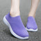 Women Flats Shoes Plus Size 43 Breathable Mesh Platform Sneakers Women Slip on Soft Ladies Casual Shoes Woman Knit Sock Flats 36