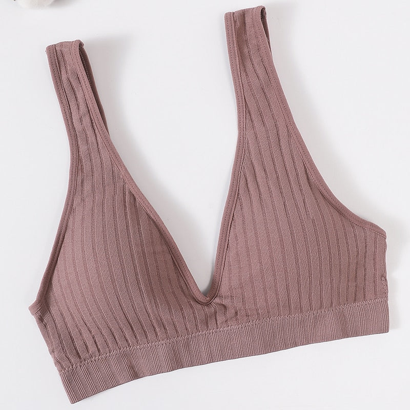 Seamless Bra Sports Bras For Women Plunge Bra Top Female Brassiere Deep V Sexy Women Underwear Backless Bralette Lingerie