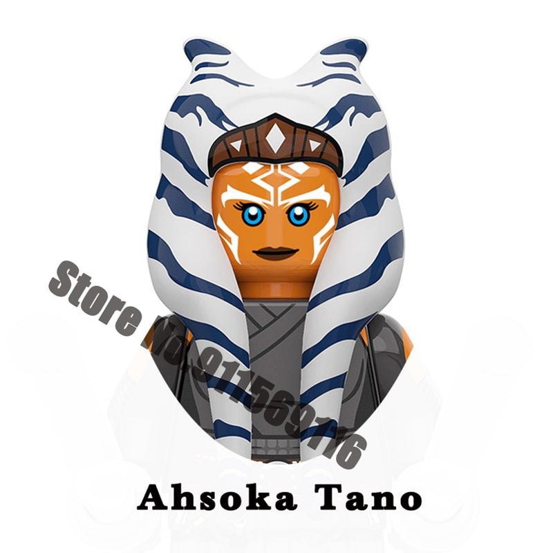 Disney Luke Skywalker Ahsoka Tano Building Block Yoda Obi-Wan Kenobi Sith Kylo Ren Count Dooku Starkiller Brick Figure Toy