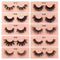 FOXESJI Makeup Eyelashes 3D Mink Lashes Fluffy Soft Wispy Natural Cross Lash Extension Reusable Fake Lashes Mink False Eyelashes