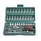 Car Repair Tool 46pcs 1/4-Inch Socket Set Car Repair Tool Ratchet Torque Wrench Combo Tools Kit Auto Repairing Tool Set