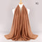2021 NEW Flocked Bubble Cotton Scarf Hijabs For Muslim Women Soild Color Breathable Islamic Headscarf Arab Head Scarves
