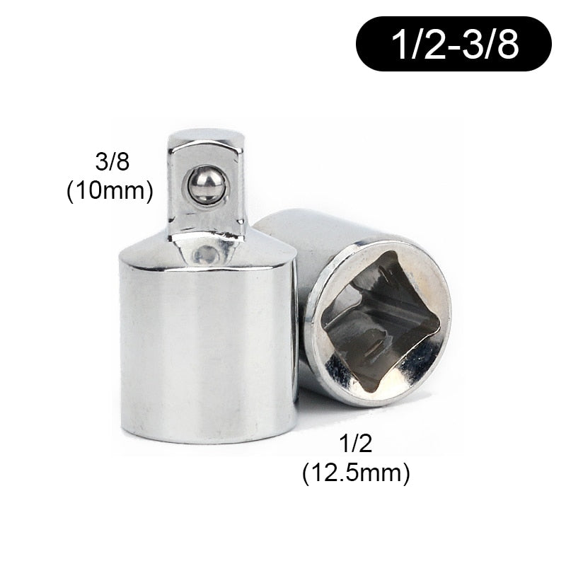 1/4&quot; 3/8&quot; 1/2&quot; Ratchet Wrench Adapter Chrome Vanadium Steel Sleeve Adapter Drive Socket Converter Wrench-sleeve Joint Converter