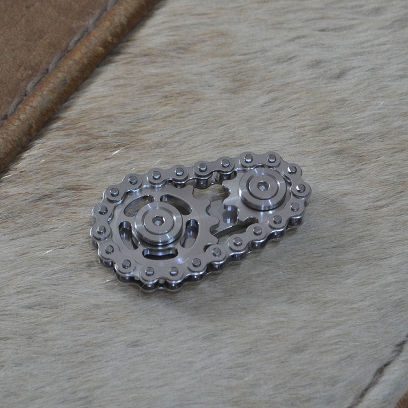 Sprockets Flywheel Fingertip Gyro Sprockets Chains EDC Metal Toy Gear Chain Gyro Drop Ship Sproket Roadbike Spinner