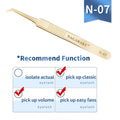 NAGARAKU Eyelash Extension Tweezers False Eyelashes Makeup Stainless Steel Professional Tweezer 3D Accurate Pincet