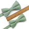 NEW Macarons Solid Color Men Bow Tie Super Soft Suede Classic Shirts Bowtie Bowknot Adult Child Butterfly Cravats For Wedding