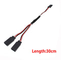 Droyuke 1PCS 15/30/50cm 1to1 1to 2 1 to 3 1 to 4 RC Servo Extension Wire Cable for Futaba JR Male to Female RC Model
