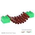 Big Building Blocks Pipeline Playground Spin Parts Slide Ladder Gear Swing Compatible Bricks Baby Assemble Interactive Toys Gift