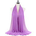 72*175cm Hijab Chiffon 2021 Maxi Big Size Scarf For Muslim Women Headscarf Ladies Headwraps Pashmina Hijab Muslim Fashion Islam