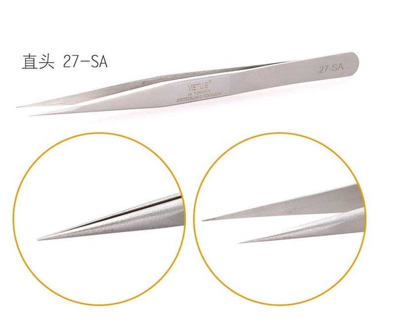 Makeup Professional Eyelash Tweezers 3D Volume Eyelash Extension Tweezer Fan Lash Eyebrow Tweezers VETUS Excellent Closure