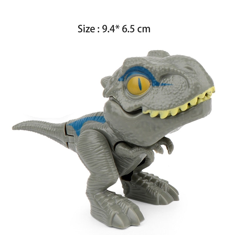 New 1pcs Fidget Finger Dinosaur Toy Gift Jurassic Tricky Tyrannosauru Park Model Interactive Biting Hand Creative Dinosaur Child