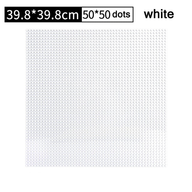 32*32 50*50 Dots Classic Base Plates Blocks DIY Small Size City Road Bricks Baseplates Construction Building Toys For Kids Gifts
