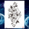 Girls Bracelet Chains Rose Tattoo Stickers Butterfly Body Arm Totem Tattoos Temporary Women Wrist Sexy Black Fake Tatoos