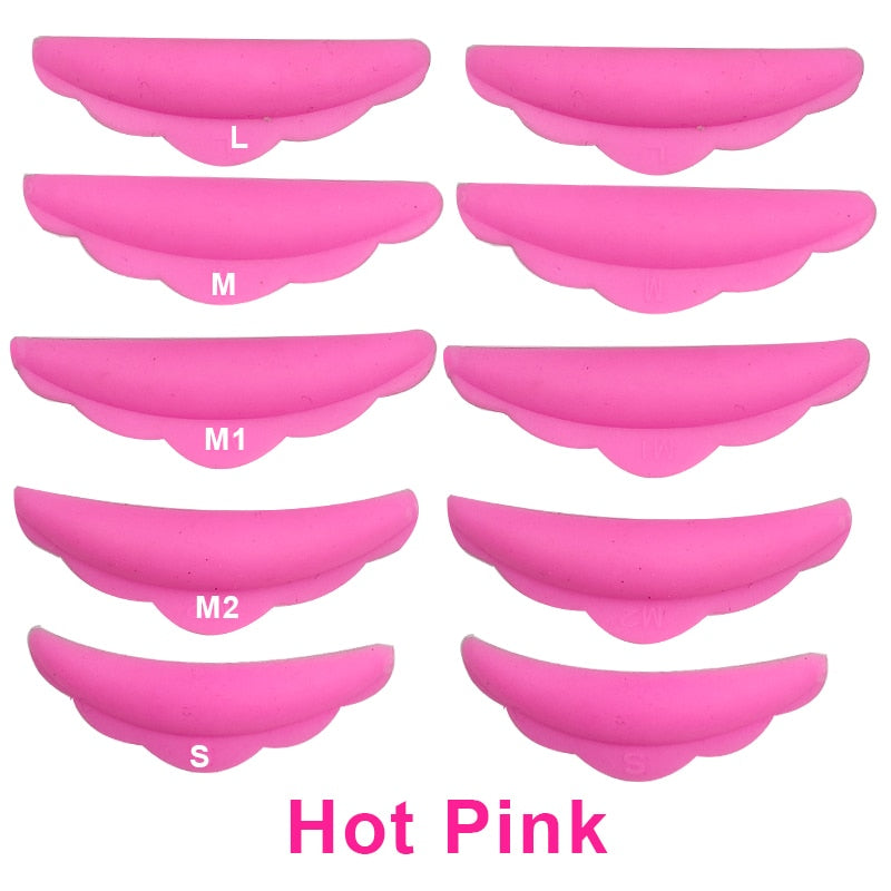 5 Pairs Perm False Eyelash Pad Kit Silicone Protection Pads Eyelash Extension Lifting Curler Graft Shield Patch tools