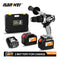 NANWEI 21V 13mm Cordless Drill Industrial Grade Brushless Impact Drill 1/2&quot; Metal Auto-locking Chuck  Ice Drill Fishing