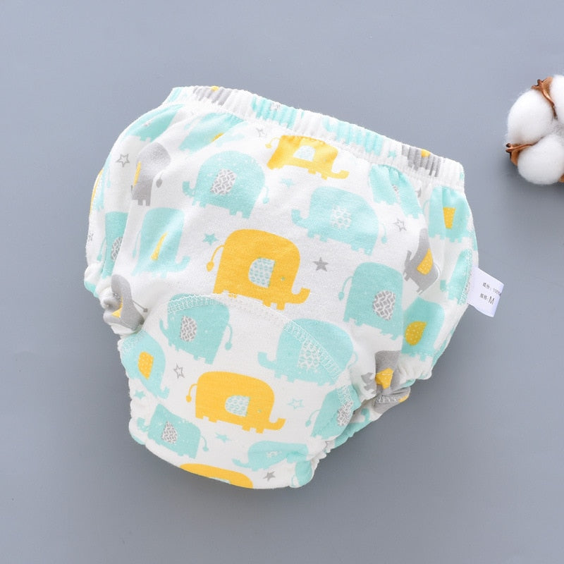Hot 6 Layer Waterproof Reusable Cotton Baby Training Pants Infant Short Underwear Cloth Baby Diaper Nappies Panties for Children