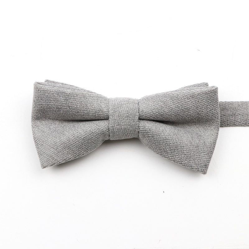 NEW Macarons Solid Color Men Bow Tie Super Soft Suede Classic Shirts Bowtie Bowknot Adult Child Butterfly Cravats For Wedding