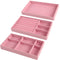 Hot Sales Fashion Portable Velvet Jewelry Ring Jewelry Display Organizer Box Tray Holder Earring Jewelry Storage Case Showcase