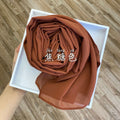 Wome&#39;s Scarves Malaysian Muslim Hijabs Wraps Pearl Chiffon Plain Solid Color Arab Modest Headscarf Rectangle Long Shawl 175x70cm