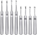 Leather Hole Punches 1+2+4+6 Prong DIY Diamond Lacing Stitching Chisel Set U/V Shaped Groover Leather Edge Beveler Skiving Tools