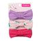 3Pcs/set Baby Headband Floral Solid Color Dot Printed Pink Bows Newborn Baby Girl Headband Hair Accessories Girls Turban