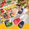 New Multifunctional Kitchen Cooking Spoon Heat-resistant Hanging Hole Innovative Potato Garlic Press Colander Innovative kitchen