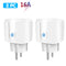 Aubess Tuya Wifi Smart Socket, EU 16A Alexa/ Alice Voice Remote Timer Plug, Smart Home Via Smart Life Real-time Power Monitoring