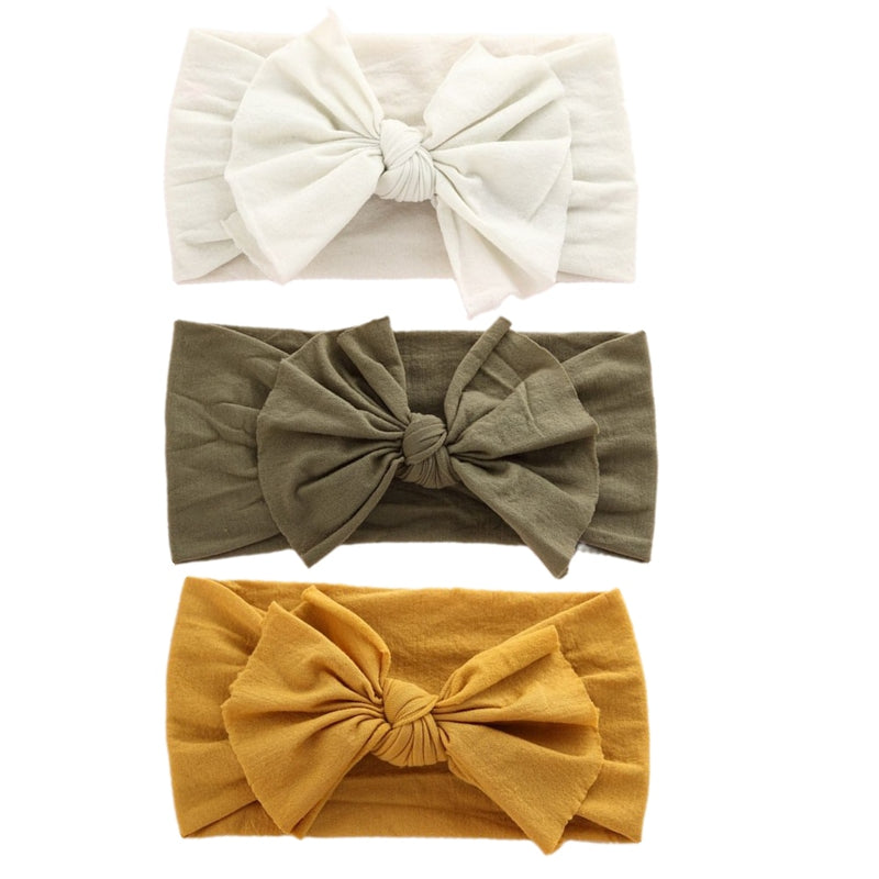 3pcs/lot Cable Knit Baby Girl Headband Bandeau Bebe Nylon Headbands for Newborn Girls Elastic Hair Band Baby Hair Accessories