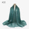 180X95CM Women Classic Muslim Crinkle Hijab Scarf Soft Cotton Head Scarves Turban Shawls Wraps Islamic Headband Femme Musulman