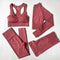 2/3/4pcs Seamless Yoga Set Women Gym Clothes Sportswear Yoga  Suits for Fitness Gym Set Underwear Tracksuits Leggings Sports Bra