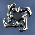 Anime Game Weapon Fidget Spinner Colorful Metal Zinc Alloy Ninja Shuriken Darts Hand Spinner Smooth Electroplate Fidget Gryo Toy