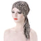 2021 New Elastic Fashion Turban Hat Solid Color Women Warm Winter Headscarf Bonnet Inner Hijabs Cap Muslim Hijab femme Wrap Head