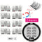 LEKOFO 8Pcs Magnetic Eyelashes With 2 magnetic lashes 3D False Natural For Mink Eye lashes Extension Long faux cils magnetique