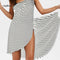 YILINHAN New  Fashion Scarf Women Bathing Suit Bikini Swimwear Striped Sling Cover Up Backless Beach Maxi Dress Wrap Pareo