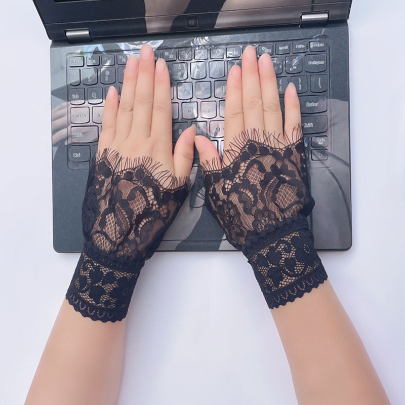 New Fake sleeves autumn winter wild sweater decorative sleeves pleated wrist Pleated organ fake sleeves universal fake cuff