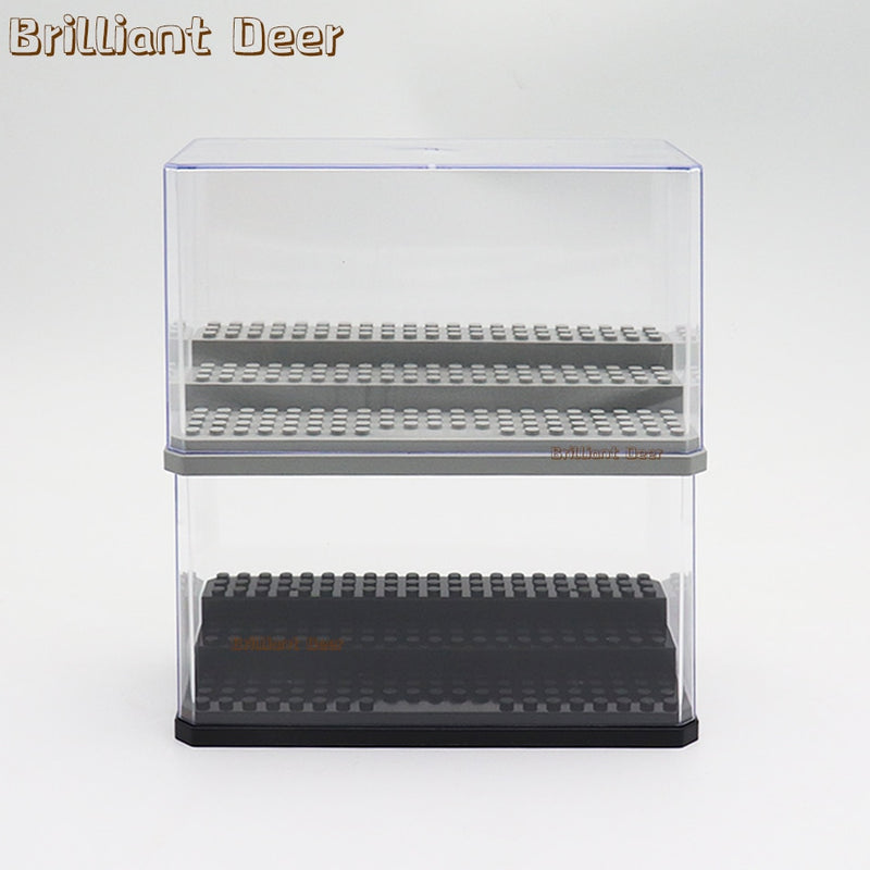 3 Steps Dustproof Acrylic Figures City Car Model Collection Display Box Building Block Storage Plexiglass Showcase Kid Toys