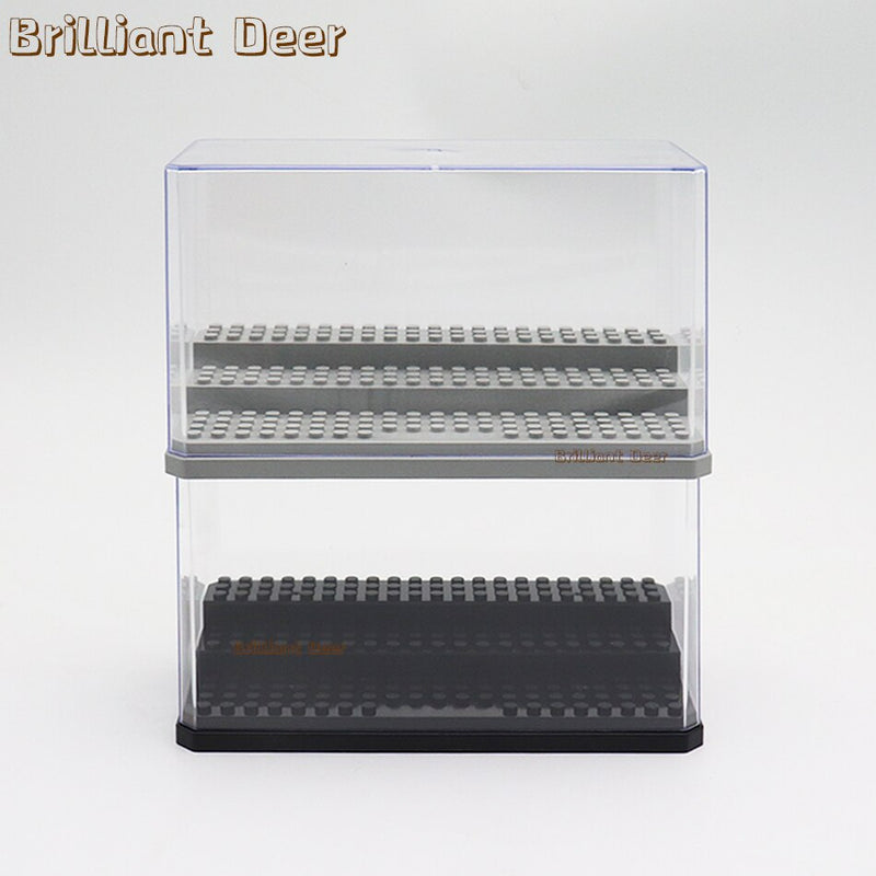 3 Steps Dustproof Acrylic Figures City Car Model Collection Display Box Building Block Storage Plexiglass Showcase Kid Toys