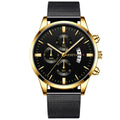 2022 Men&#39;s Fashion Business Calendar Watches Men Luxury Blue Stainless Steel Mesh Belt Analog Quartz Watch relogio masculino