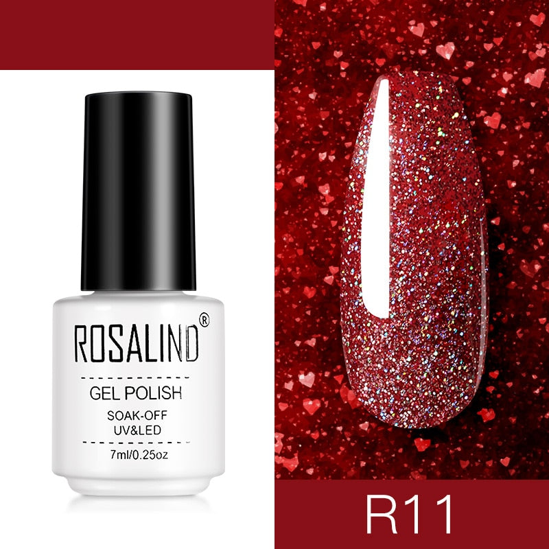 ROSALIND Nail Gel Polish Semi Permanent Polish All For Manicure Nails Art UV Hybrid Varnishes Gellak Base TOP Primer For Nails