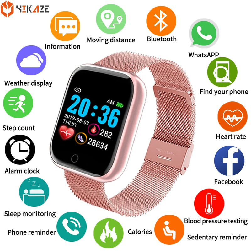 Smart Watch Men Women Sport SmartWatch Bluetooth Waterproof Smart Bracelet SleepHeart RateBlood Pressure Monitor for xiaomi Band
