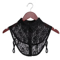Fashion White Black Lace Fake Collar Blouse Vintage Detachable Shirt False Collar Lapel Blouse Top Women Clothes Accessories