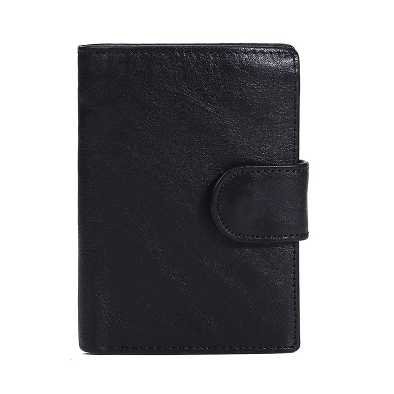 MACHOSSY Men Wallet Cowhide Genuine Leather Wallets Coin Purse Clutch Hasp Open Top Quality Retro Short Wallet 13.5cm*10cm