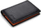 TEEHON Carbon Fiber Leather Men Wallet Coin Pocket RFID Credit Card Holder Half Span Design Black Purse