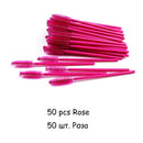 Disposable Eyelash Brush 25/50 Pcs Crystal Eye Brush Diamond Handle Mini Mascara Wands Brush Eyelash Extension Makeup Brush Set