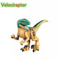 Locking Blocks Jurassic Dinosaurs Tyrannosaurus Rex Wyvern Velociraptor Stegosaurus Building Blocks Toys For Children Dinosaur